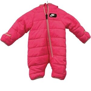 Nike Snow Suit Newborn 3 Months Cire Hooded Puffer Pram fold-over cuffs